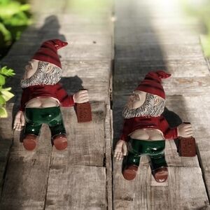 2) Drunk Gnome Lawn Ornaments